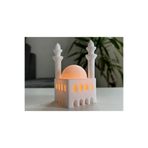 Mynivora LED Işıklı Dekoratif Cami Maketi 10 cm – 6x6 LED Hediyeli Gece Lambası