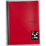 Mynote A4 40 Yaprak Kareli Pp Kapak Spiralli Defter Kırmızı