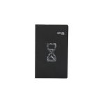 Mynote Black Sırt Açık Defter 13X21 Düz Siyah Özel Seri 144 Yaprak Beyaz Kalem Hediyeli