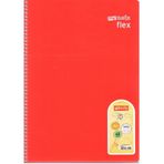 Mynote Flex Kırmızı 40 Yaprak Kareli Spiralli Defter