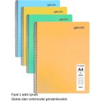 Mynote Flex Pastel Defter A4 72 Yaprak Kareli 1 Adet - 001-Renkli
