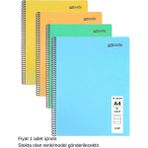 Mynote Flex Pastel Defter A4 80 Yaprak Çizgili 1 Adet - 001-Renkli