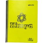 Mynote Kimya Defteri A4 120YP Kareli - Sarı