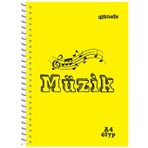 MYNOTE MÜZİK DEFTERİ FLEX PP KAPAK SPİRALLİ A4 40 YP MFXDE-MÜ-A440