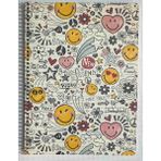 Mynote Smıley 18,5X26 cm 60 Yaprak Çizgili Pp Kapak Spiralli Defter
