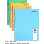 Mynote Text Pastel Defter A4 100 Yaprak Çizgili 1 Adet - 001-Renkli