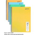 Mynote Text Pastel Defter A4 100 Yaprak Kareli 1 Adet - 001-Renkli