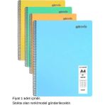 Mynote Text Pastel Defter A4 40 Yaprak Kareli 1 Adet - 001-Renkli