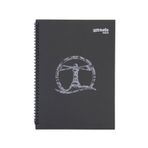 Mynote UC7460 Black A4 60 Yaprak Spiralli Düz Defter