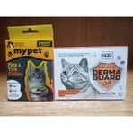 mypet kedi pıre tasması+hobi derma guard kediler ıçin bit pire önleyici ense damla 1 ml x 5 adet - Lacivert - Gri - Pembe