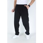 MYRAB DENİM Erkek keten ham bez pantolon yaz ayının vazgeçilmezi rahat kalıp Siyah 3XL