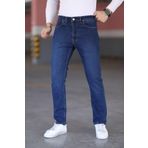 MYRAB DENİM Lacivert Likralı Erkek Kot Pantolon - Regular Fit, Normal Bel, Kalın Kumaş Lacivert 40