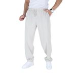 MYRAB DENİM Taş Renk Erkek Battal Boy Yazlık Keten Pantolon -%100 Pamuk TAŞ 6XL