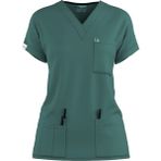 Myscrubs Doktor Hemşire Scrubs Cam Göbeği Forma Üst - Cerrahi Yeşil