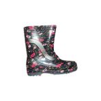 Myshoes Bayan Su Geçirmez Yağmur Çizmesi - Siyah - Pembe