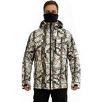 Mysia Outdoor Beyaz Orman Shell Mont Avcı Saz Kar Desen Çift Kat Polarlı - Çok Renkli
