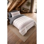 MYSTORY HOME COLLECTION Tek Kişilik Lastikli Çarşaflı Nevresim Takımı Estilla Füme