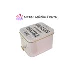 mystylee Mystyle Things Metal Müzikli Kutu | Kurmalı Dekoratif Hediye Kutusu, Retro Tasarım 10,5x8,5x9 cm