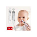 mywarehouse Bebek Burun Şırıngası 2'li Burun Temizleme Kiti Silikon Uçlu Burun Nazal Yıkama Aspiratörü