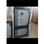 MyWondry 85 cm Şifreli Siyah Gri Çelik Para Kasası