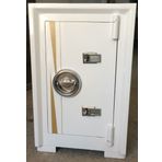 Mywondry Çelik Para Kasası 65 cm Beyaz Gold Çizgili Yangına Dayanıklı