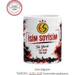 Myworldorganization SARUHAN CONCEPT Eskişehirspor Taraftarına Özel Isim Baskılı Kupa Bardak – Kişiye Özel Tasarım - Beyaz