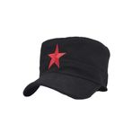 MYZİ STORE Castro Kırmızı Yıldızlı Fidel Castro Kastro SİYAH Siyah Tek Ebat