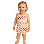 MYZİ STORE Kız Bebek Yenidoğan Çocuk%100 Organik Pamuk Şortlu Askılı 2 Li Takım Kırmızı 24-36 Ay