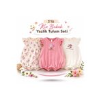 MYZİ STORE Yazlık Bebek 3'lü Tulum Body Seti –%100 Pamuk Cilt Dostu Çok Renkli 3
