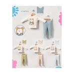 MYZİ STORE Yenidoğan Hastane Çıkışı 3 lü set Organik%100 Pamuk Bebek Kıyafeti Bebe Mavi Bebe Mavi 0-3 AY