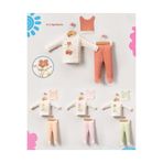 MYZİ STORE Yenidoğan Hastane Çıkışı 3 lü set Organik%100 Pamuk Bebek Kıyafeti Çiçek RENKLİ 0-3 AY