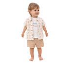 MYZİ STORE%100 Pamuk Müslin Animal Desenli 3'lü Bebek Takımı Tulumu – Terletmez, Cilt Dostu, Günlük Kullanım CAMEL 3-6 AY