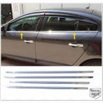 MZM Oto Dizayn Renault Fluence Krom Cam Çıtası 4 Prç. 2010 ve Üzeri P. Çelik