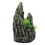 Mzshne Rockery Balık Hideaway Akvaryum Dekor Ağacı Kaya Gizleme Mağara Dekor Küçük Balık Karides Oyna