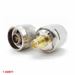 N Tip Erkek To Sma Disi Soket Adaptor Konnektor 0-6Ghz Rf Wi-Fi Anten Fpv Lora Helium Router Modem Koaksiyel
