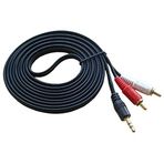 N28 Stereo Cinch Kablo Cinch Jak 3,5 HiFi Ses Kablosu Akıllı Telefonlar, Tabletler, Ev Sineması, Hoparlör, Stereo Sistemi, TV vb. için Kablo Uzunluğu: 3 Metre