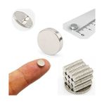 N52 – 100 Adet Yuvarlak Mini Mıknatıslar, 5 x 1 Mm, Saklama Kutulu, Nadir Toprak Ndfeb Kalıcı Mıknatıslar, Kendin Yap, Ofis, Duvar Panosu, Beyaz Tahta ve Buzdolabı Için - Altın