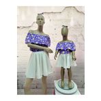 NA ADDESIGN Anne Kiz lila bluz beyaz etek takım