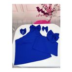 NA ADDESIGN Anne Kız Omzu Fiyonklu Saks mavisi Bluz (SEPETE AYRI EKLENMELİDİR,FİYATLARI FARKLIDIR)