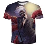 NA The Joker tişört, üniseks, 3D baskı, yaz, yuvarlak yaka, erkek, spor, boş zaman, kısa kollu, fitness, dış mekan tişörtü, 7, L