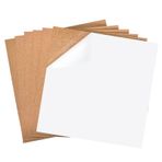 Naapesi 8 yaprak 30 x 30 cm mantar plaka, kendinden yapışkanlı, 1 mm kalınlığında mantar pano, el işleri için, mantar dikdörtgen izolasyon mantar plakalar, kolay kesim/mantar plaka, el işi / yapıştırma mantarı, amatörler için