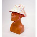 Nabaiji Bebek Uv Korumalı Şapka - Pembe / Çiçek Baskılı 3-5 Yaş 49-51cm Kafa Ölcüsü Çift Taraflı Meridyendukkan