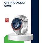 Nabız Ölçerli Suya Dayanıklı Akıllı Saat - 35 - 48 mm - 01P-Pembe