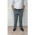 nacar çarşı Erkek Büyük Beden Klasik Gri Rahat Kesim Kumaş Pantolon
