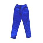 nacar çarşı UNISEX ÇOCUK RIBANA BEL saks mavisi CANVAS OKUL PANTOLONU
