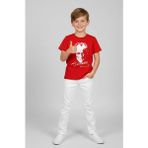 Nacar Store Erkek Çocuk Atatürk Baskılı T-Shirt ve Beyaz Keten Pantolon Takım 23NISAN ve Özel Günler - 6 Yaş