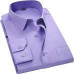 Nacar Store Erkek Lila Uzun Kol Klasik Kesim Gömlek - 2XL