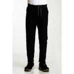 Nacar Store Okul Pantolonu Lastikli Ribana Bel Siyah Kanvas Slim Fit Erkek Çocuk Pantolonu Orta Kalınlık