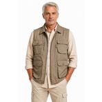 NACAR STYLİSH Erkek Baba Model Çok Cepli Avcı Yeleği Mevsimlik Outdoor Yelek