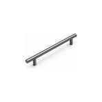Nacario (1 Adet) Titanyum Renk 160MM 16CM Metal Mobilya Mutfak Dolap Çekmece Dolabı Kulbu Kulpu Kulpları